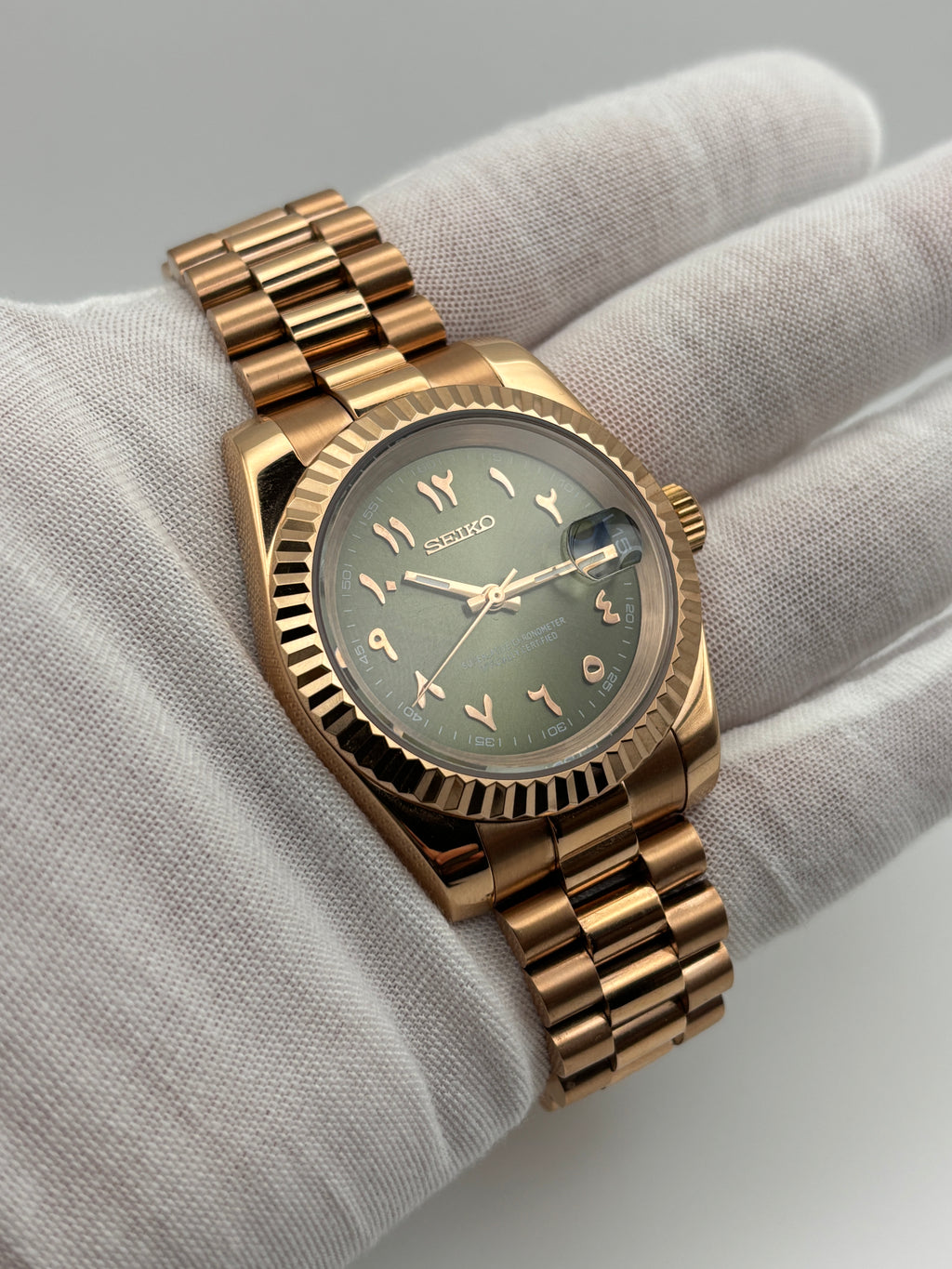 Date Just Arabic Dial Olive