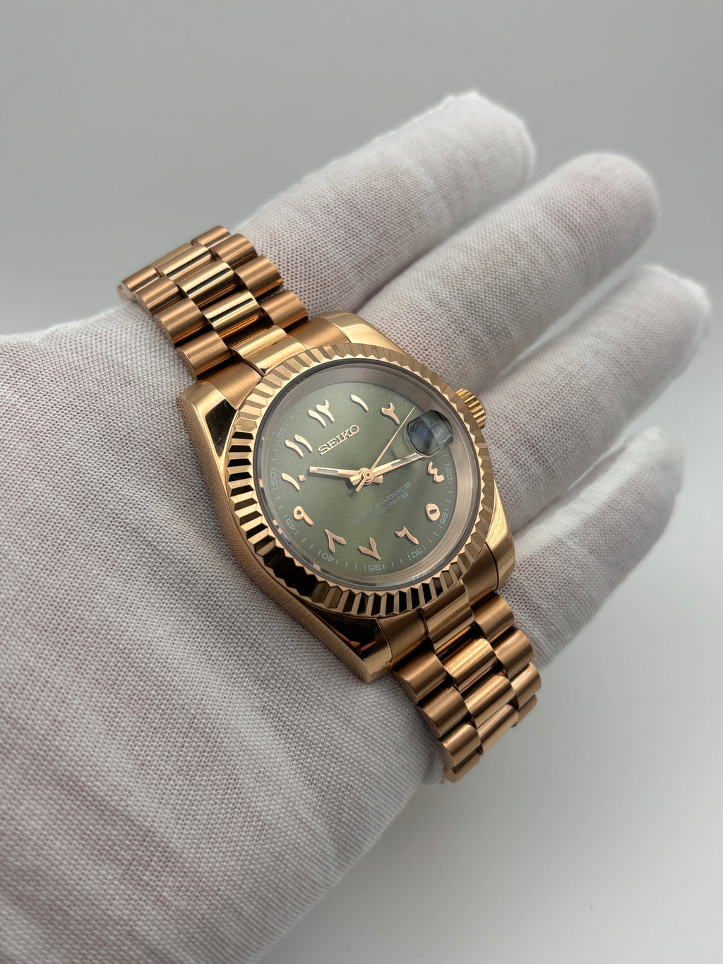 Date Just Arabic Dial Olive