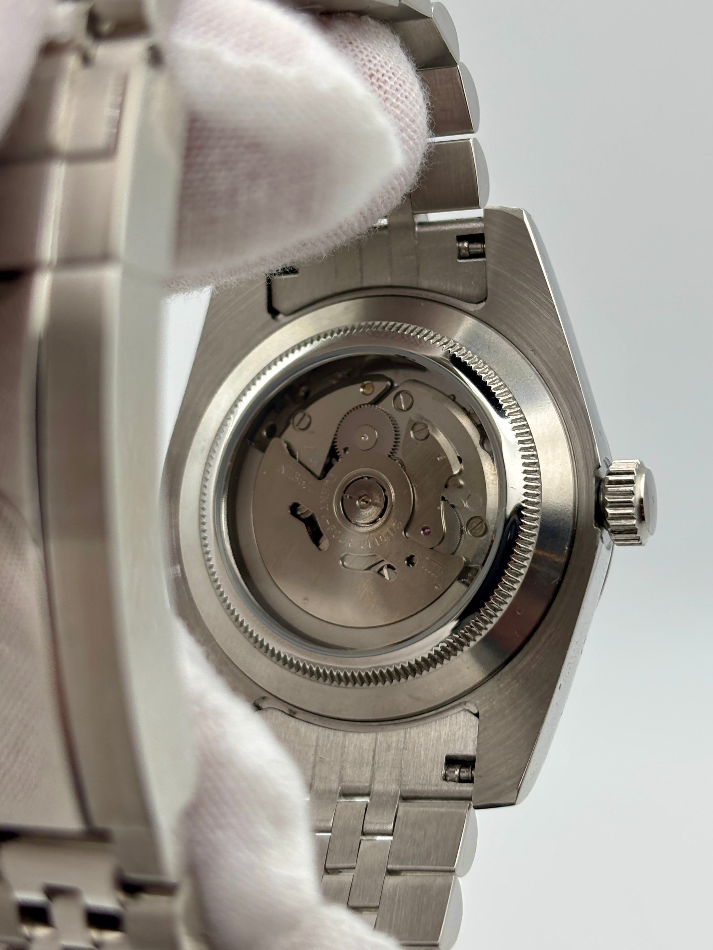 Date Just Stick Dial Noir Fluted