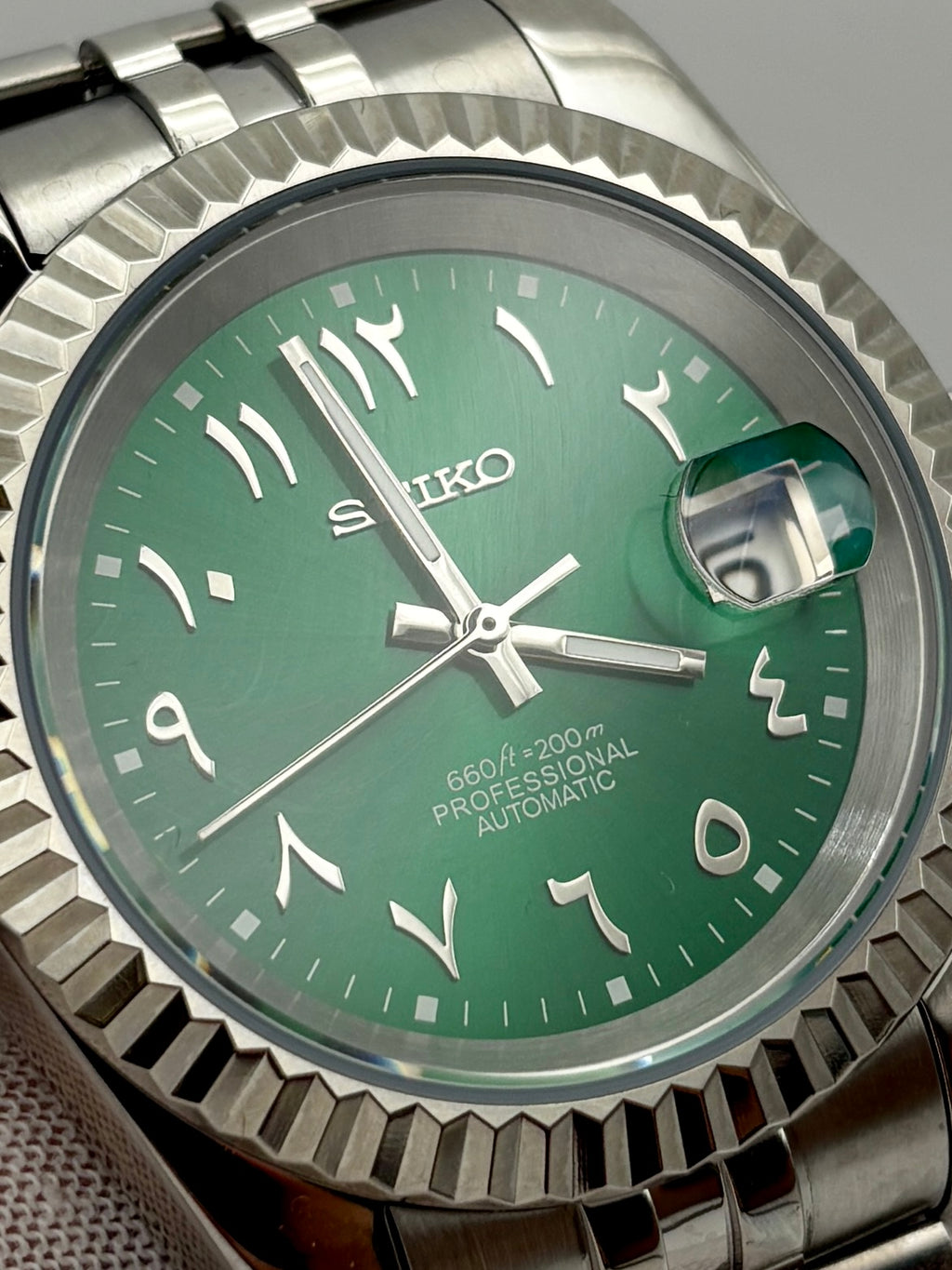 Date Just Arabic Dial Vert