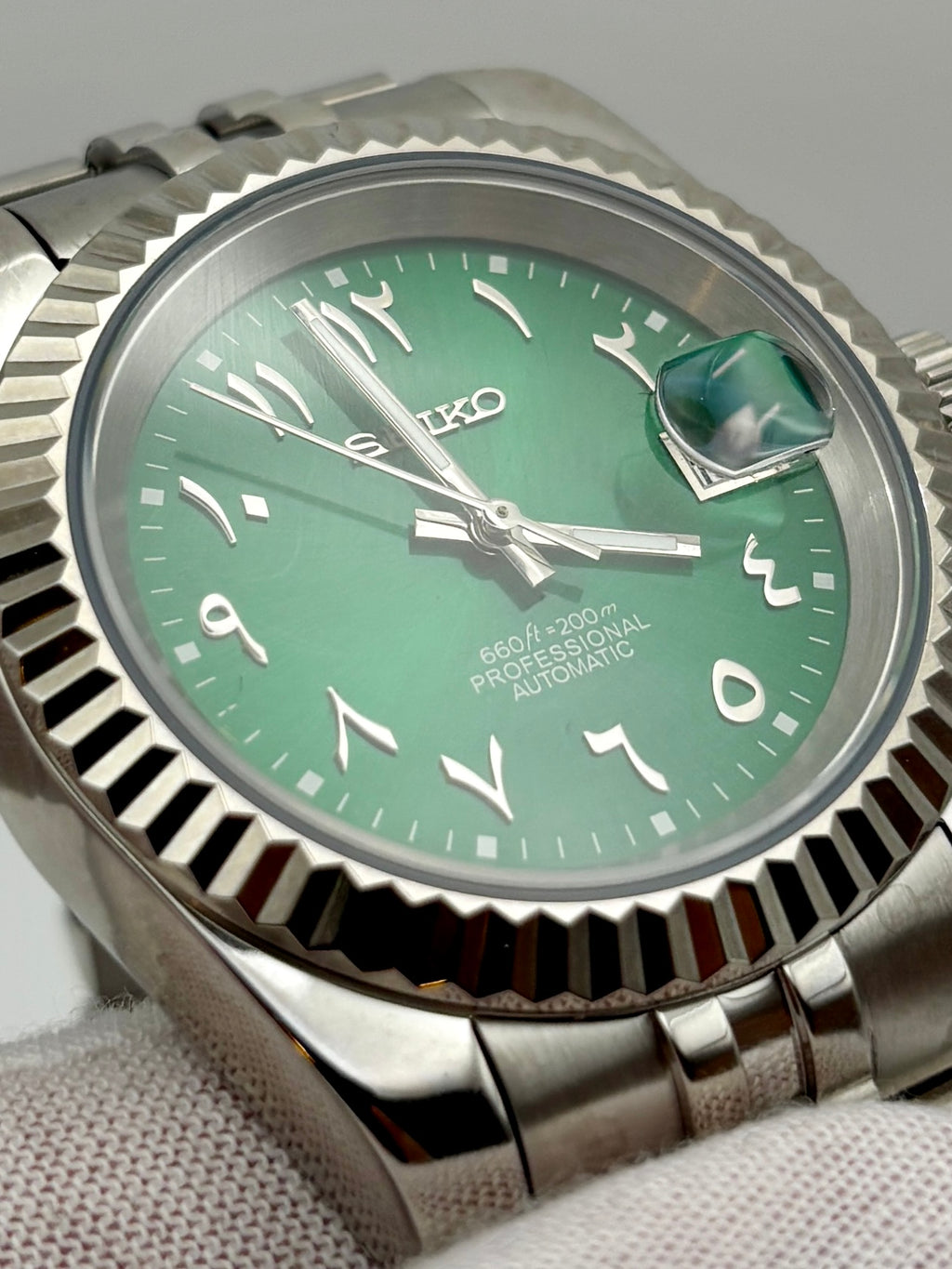Date Just Arabic Dial Vert