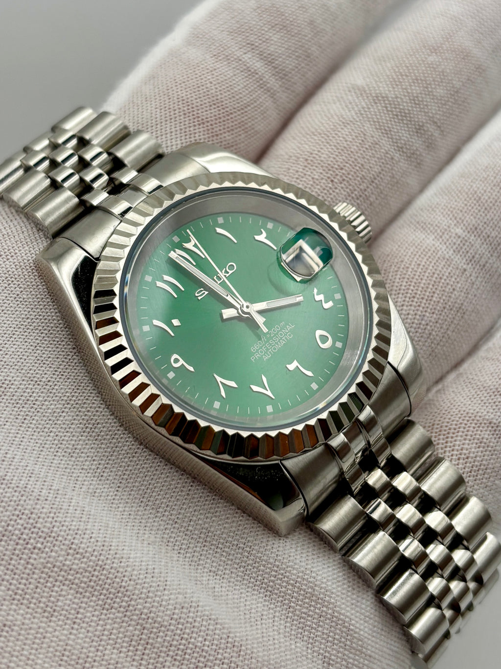 Date Just Arabic Dial Vert