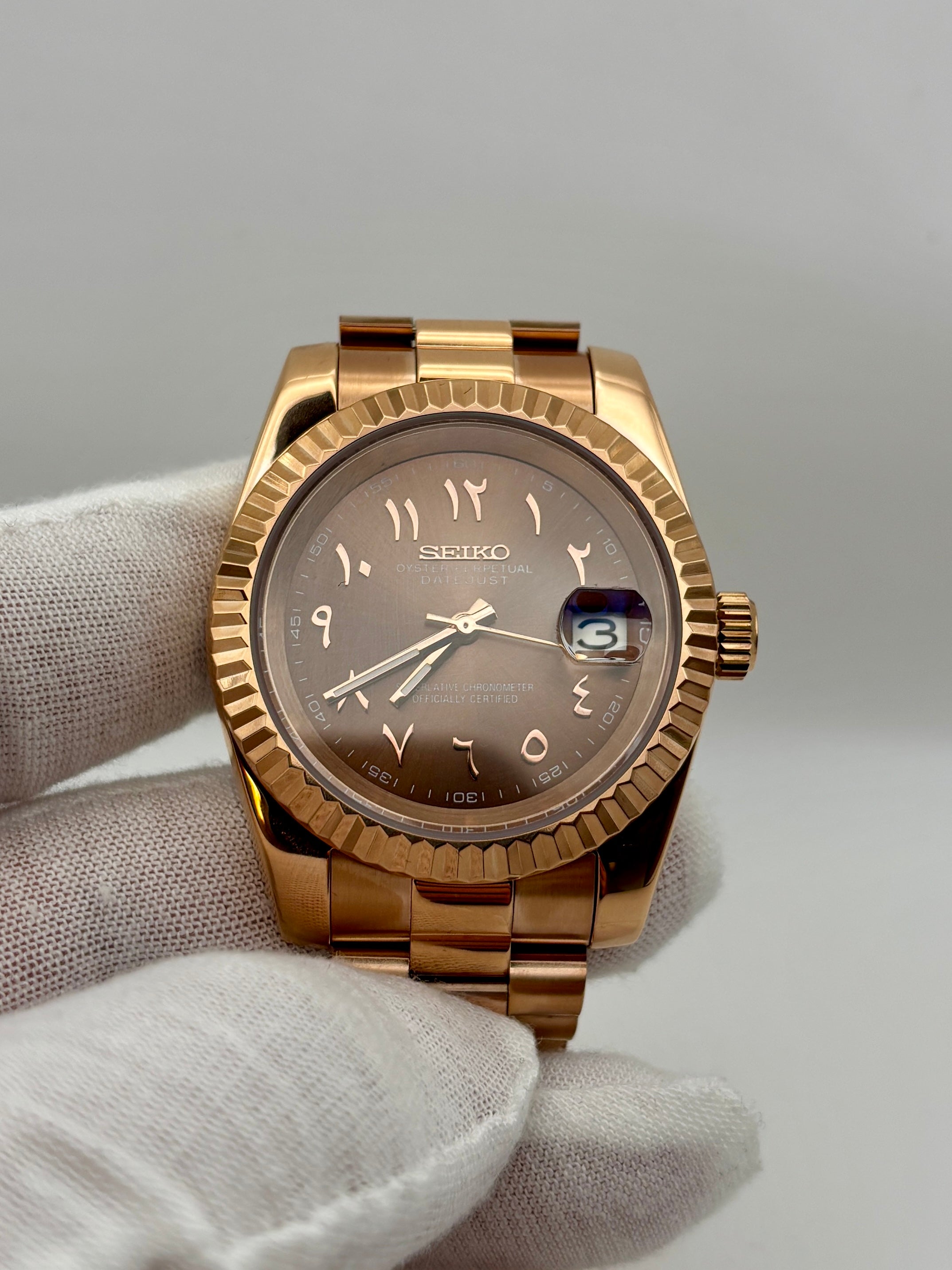 Date Just Arabic Dial Chocolat