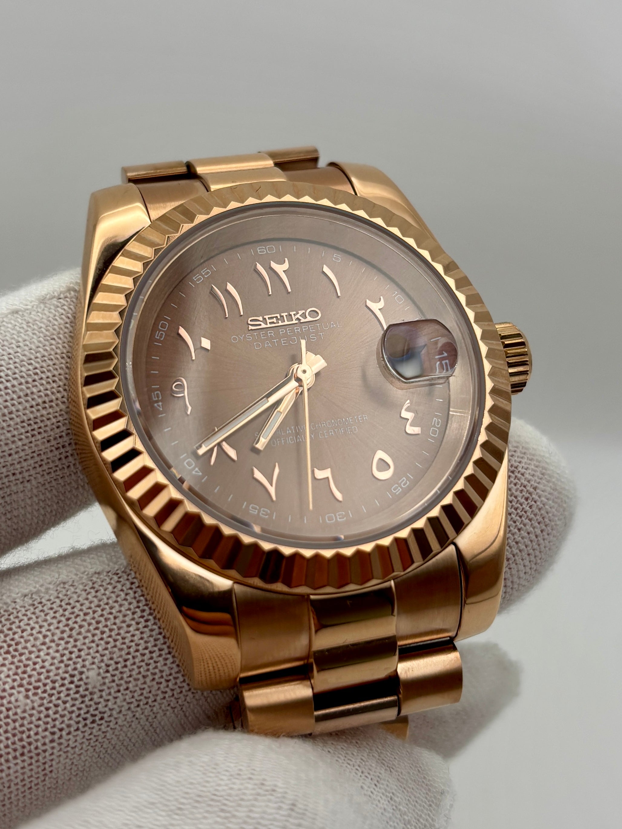 Date Just Arabic Dial Chocolat