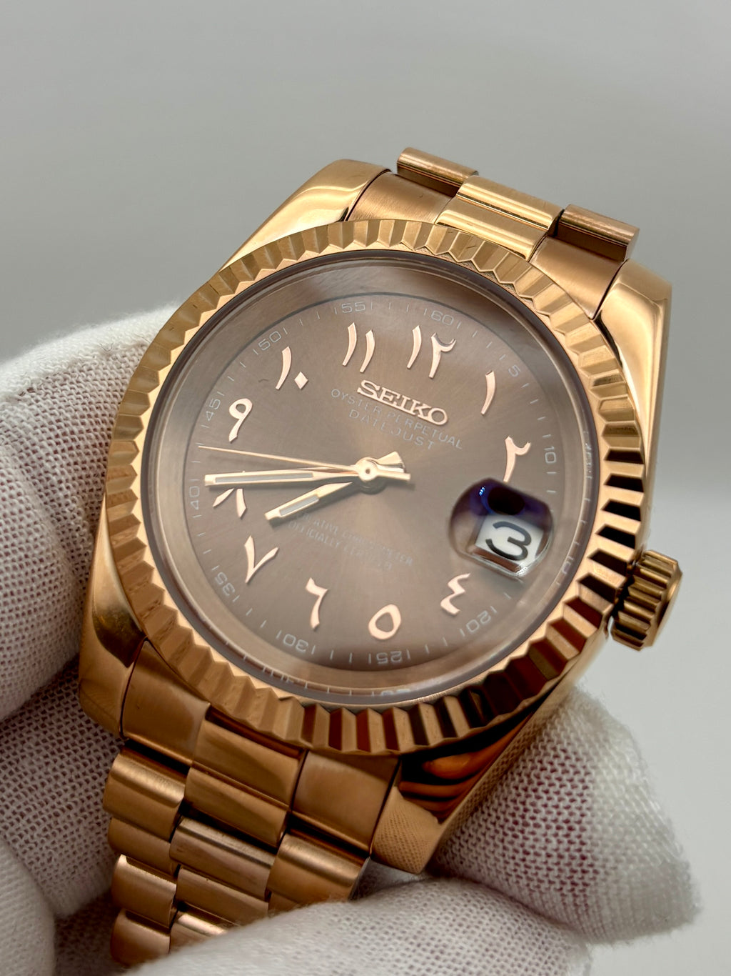 Date Just Arabic Dial Chocolat