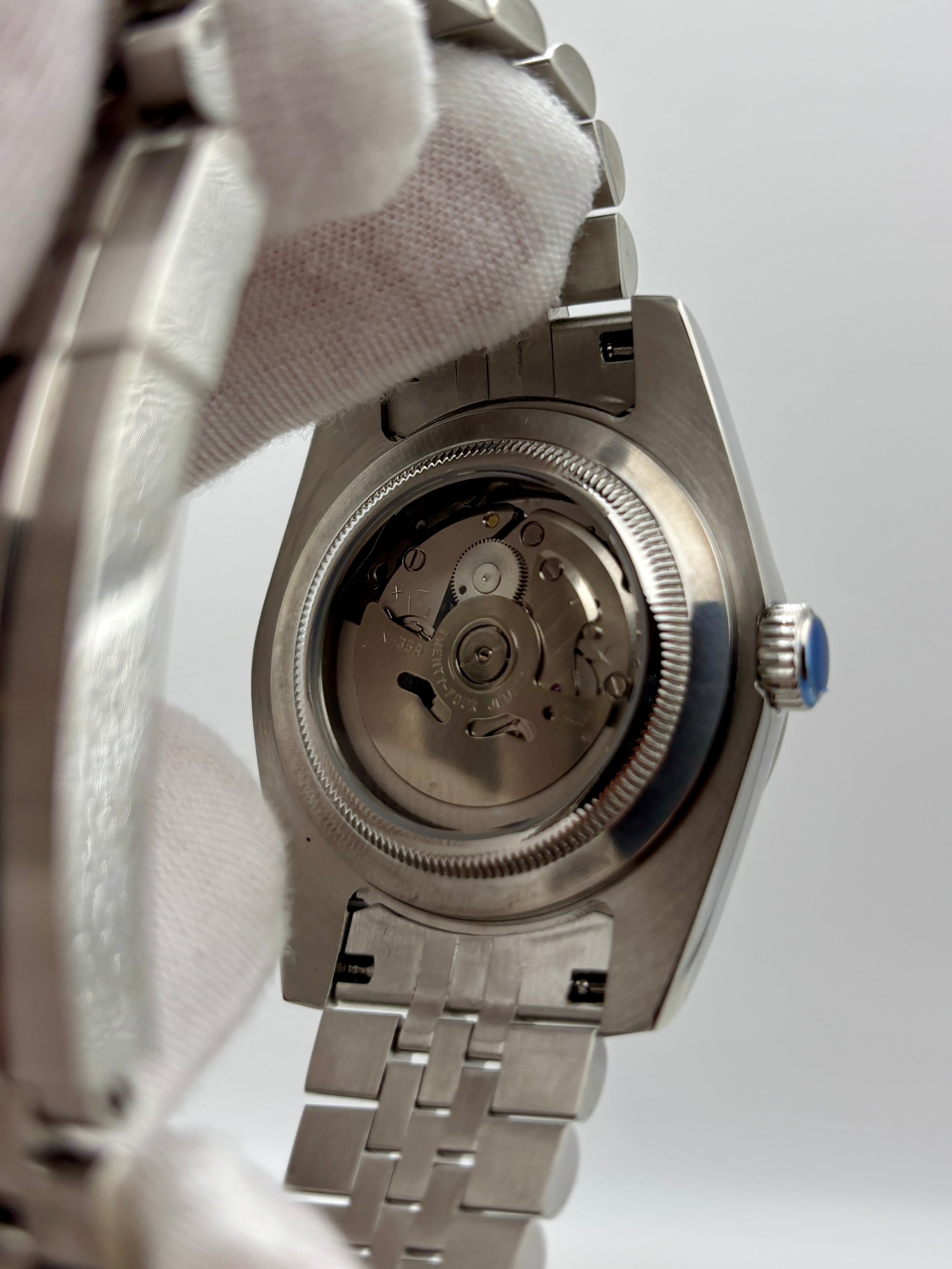 Date Just Stick Dial Noir Smooth