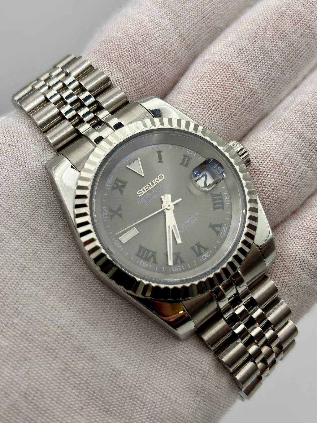 Date Just Wimbledon Roman Dial