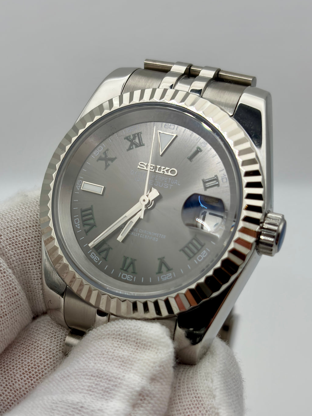 Date Just Wimbledon Roman Dial