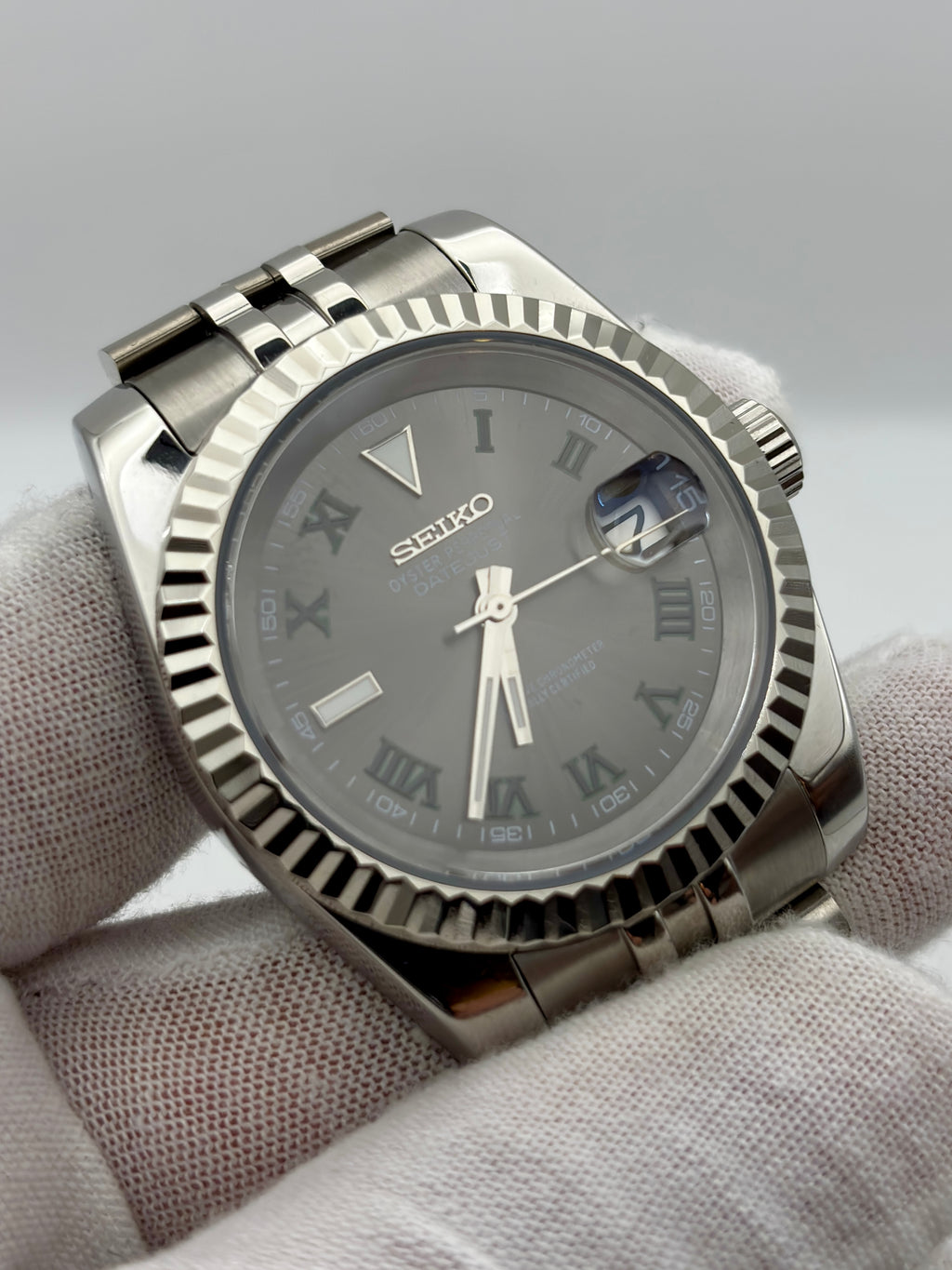 Date Just Wimbledon Roman Dial