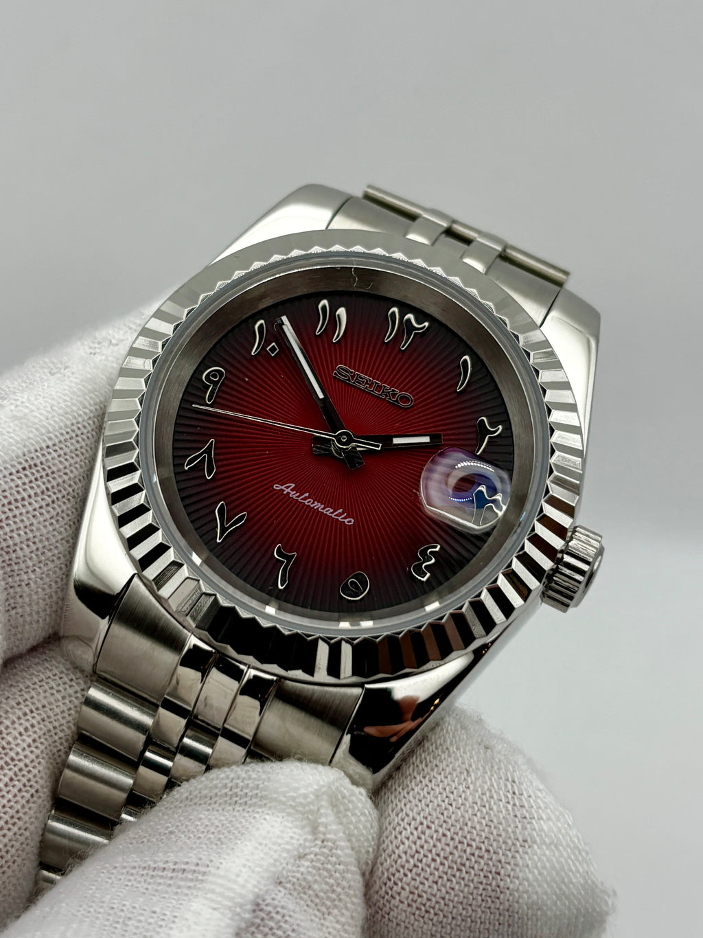 Date Just Arabic Dial Rouge