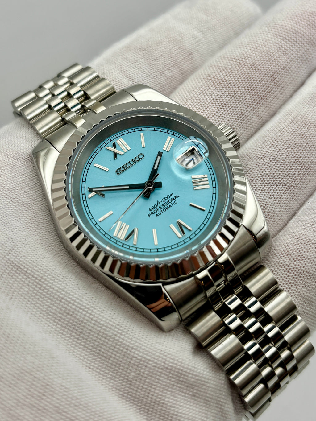 Date Just Tiffany Roman Dial