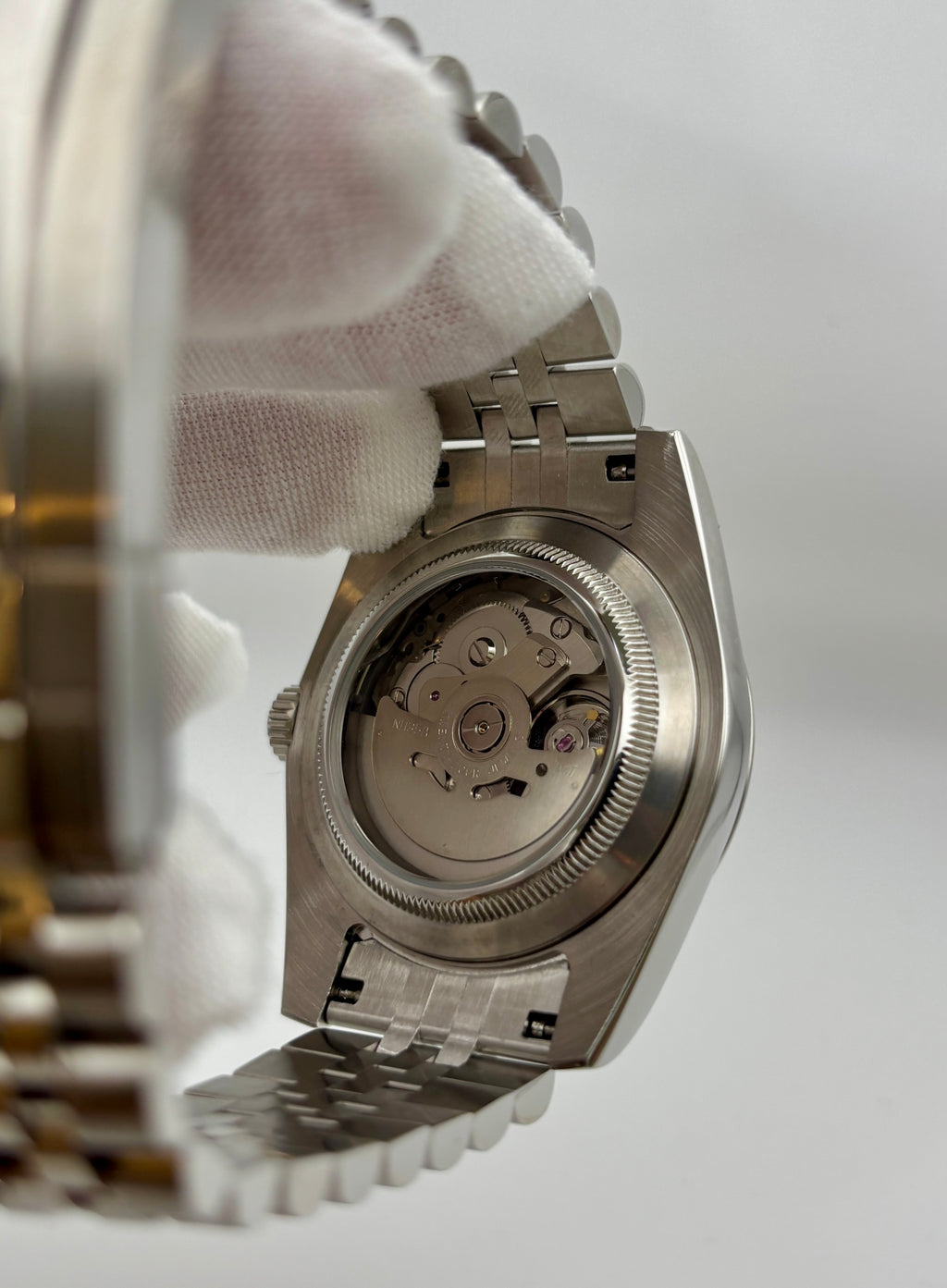 Date Just Arabic Dial Bleu