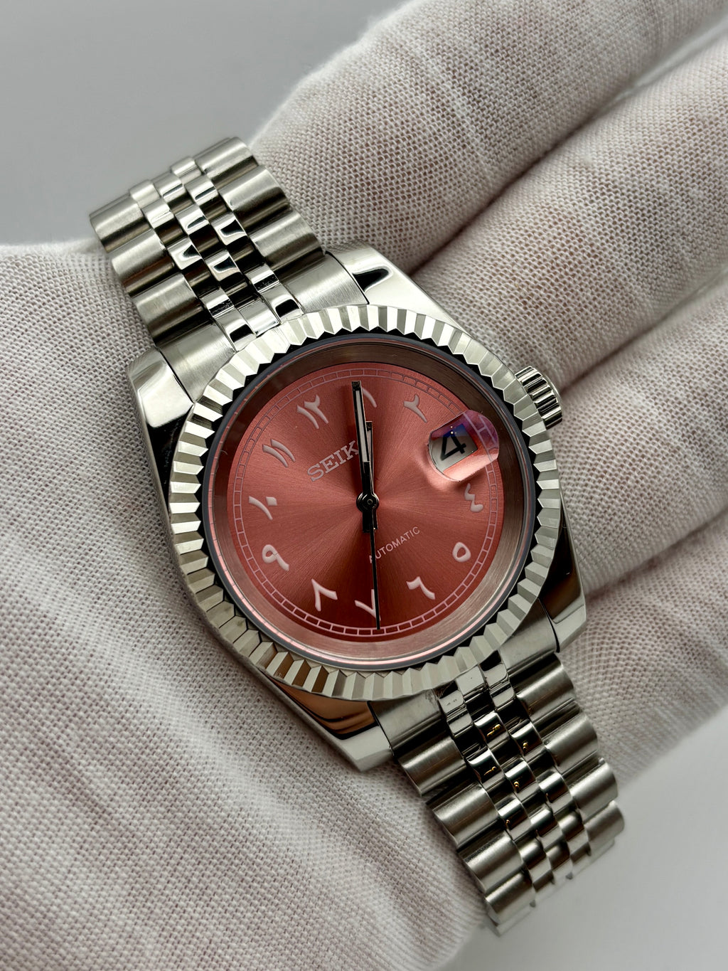 Date Just Arabic Dial Rose