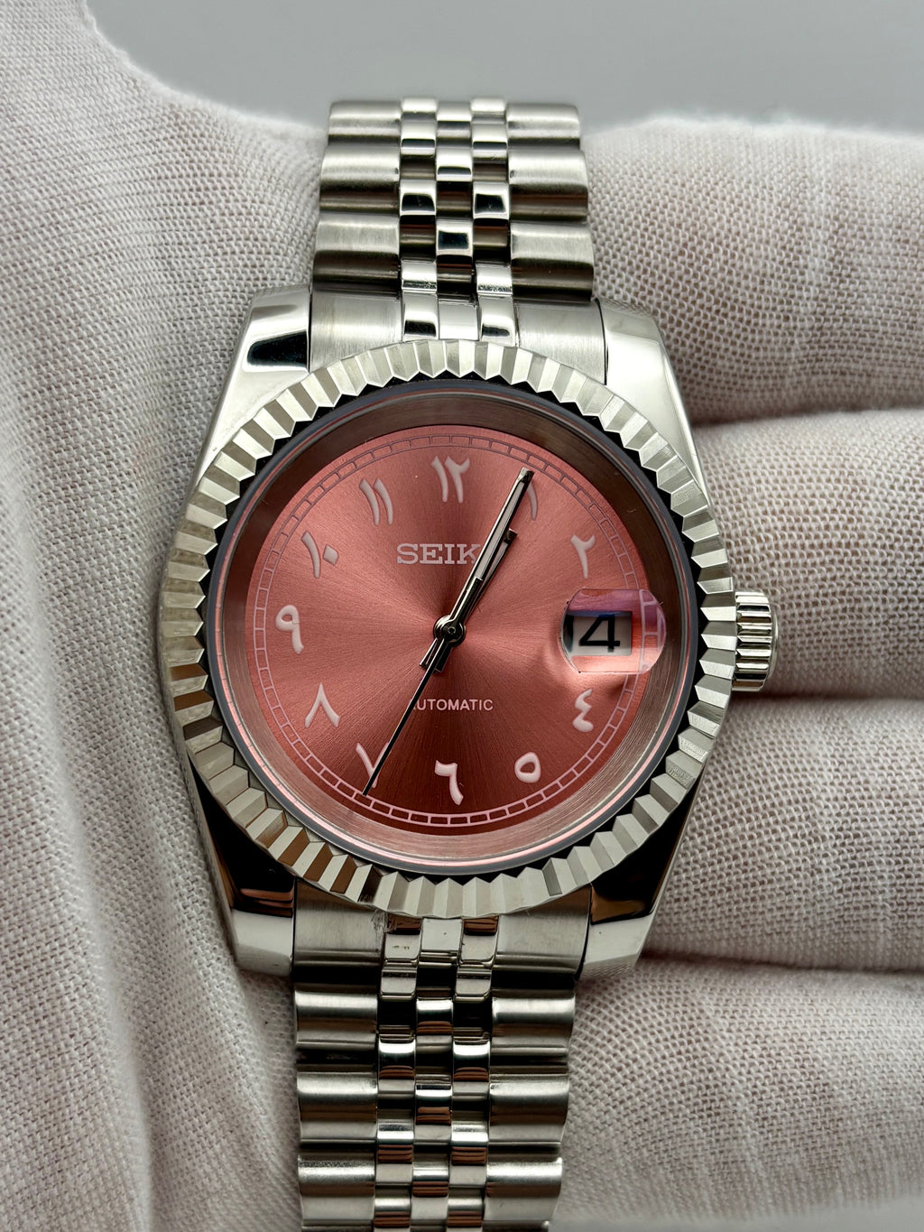 Date Just Arabic Dial Rose