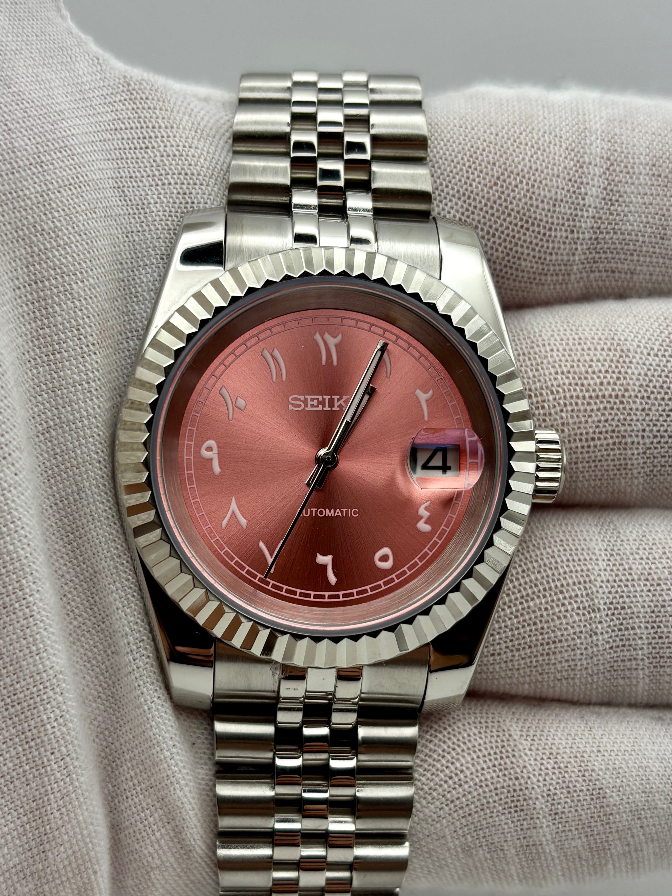 Date Just Arabic Dial Rose